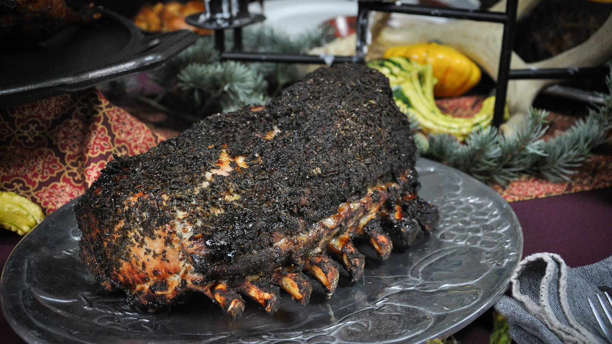 Duroc Pork Rib Rack Cooked