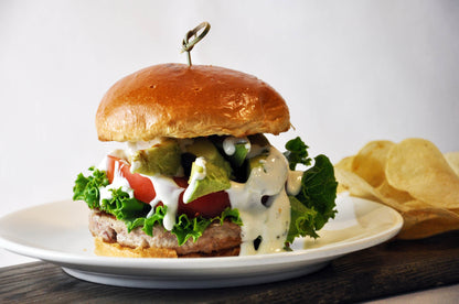 Turkey Burger Cooked Fossil Farms
