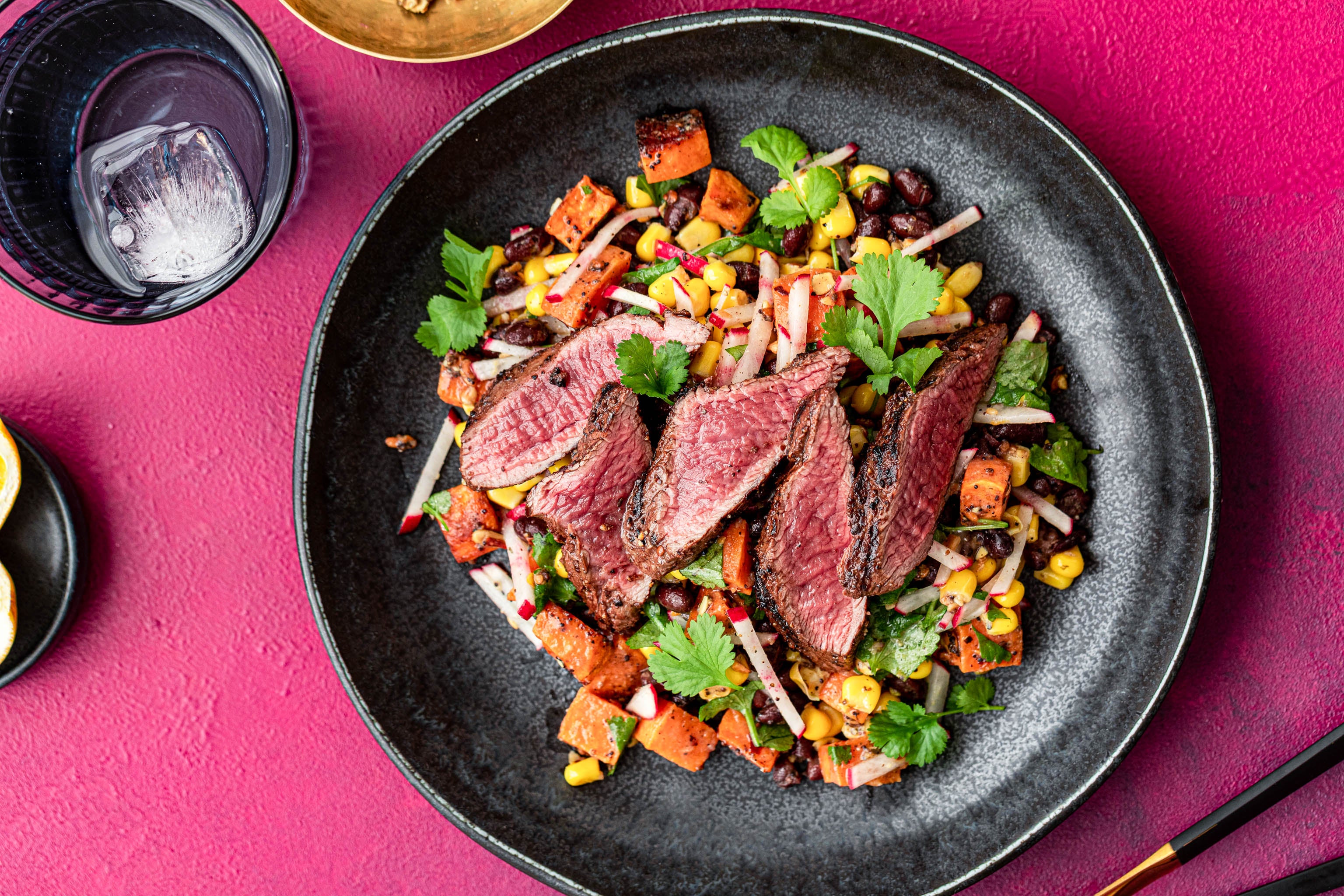 Venison Denver Leg Cooked with Salad