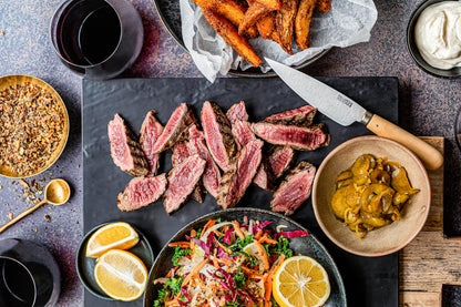 Venison Denver Leg Cooked with Salad