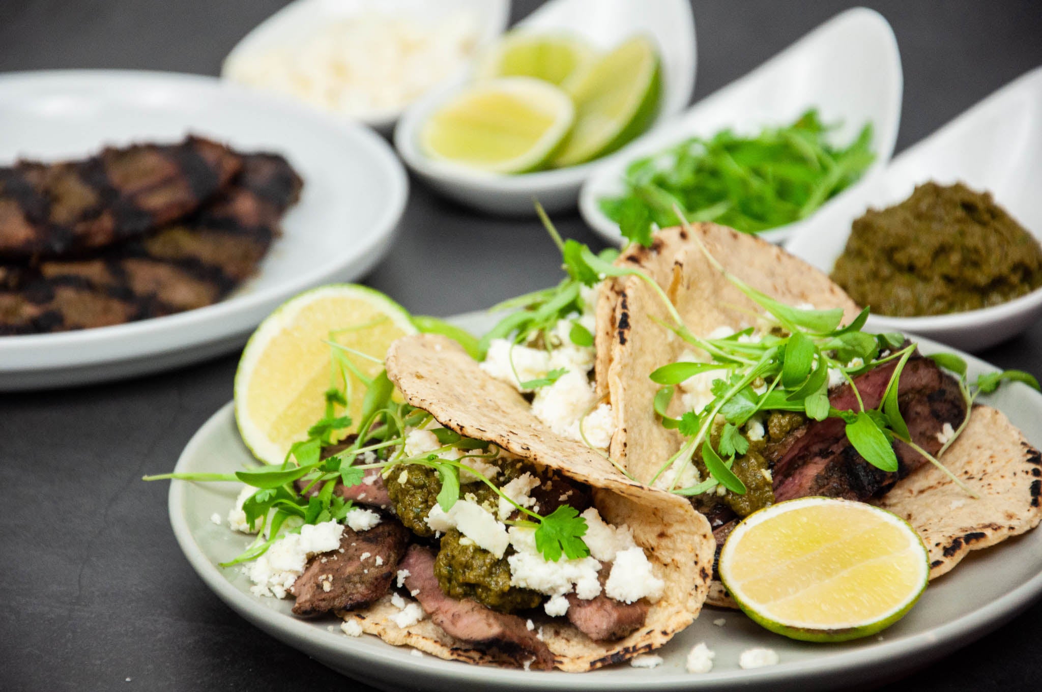 Venison Flank Steak Tacos Cooked Fossil Farms