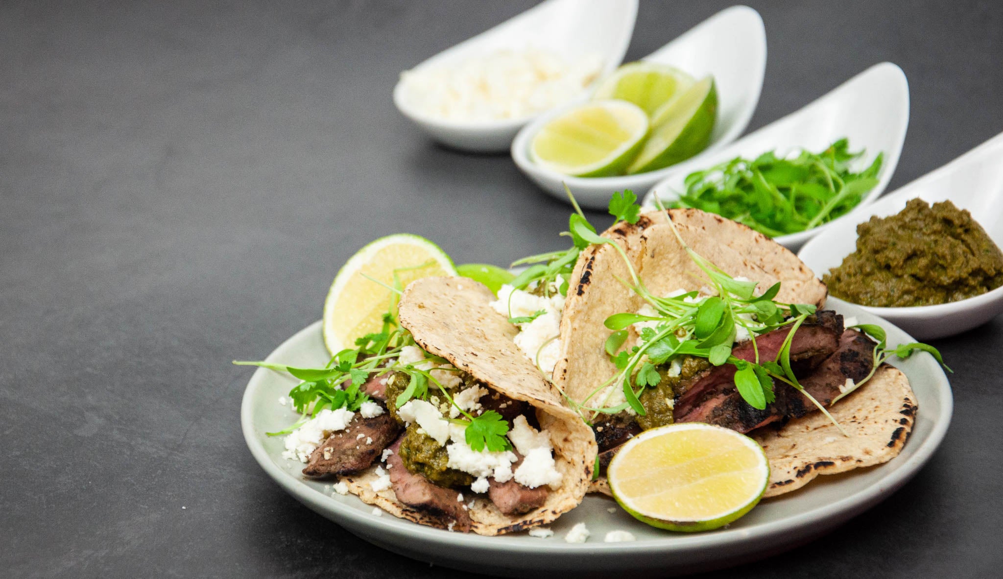 Venison Flank Steak Tacos Cooked Fossil Farms