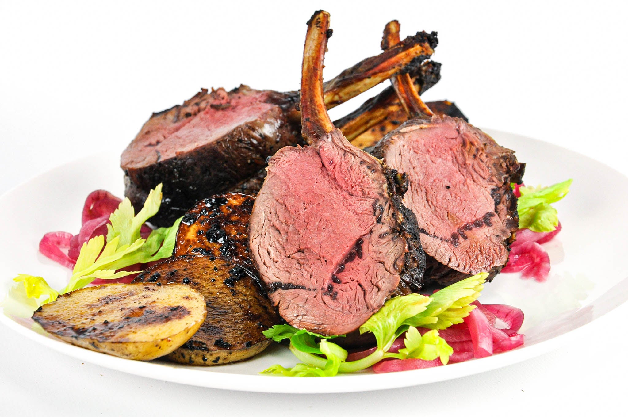 Venison Rib Chop Cooked