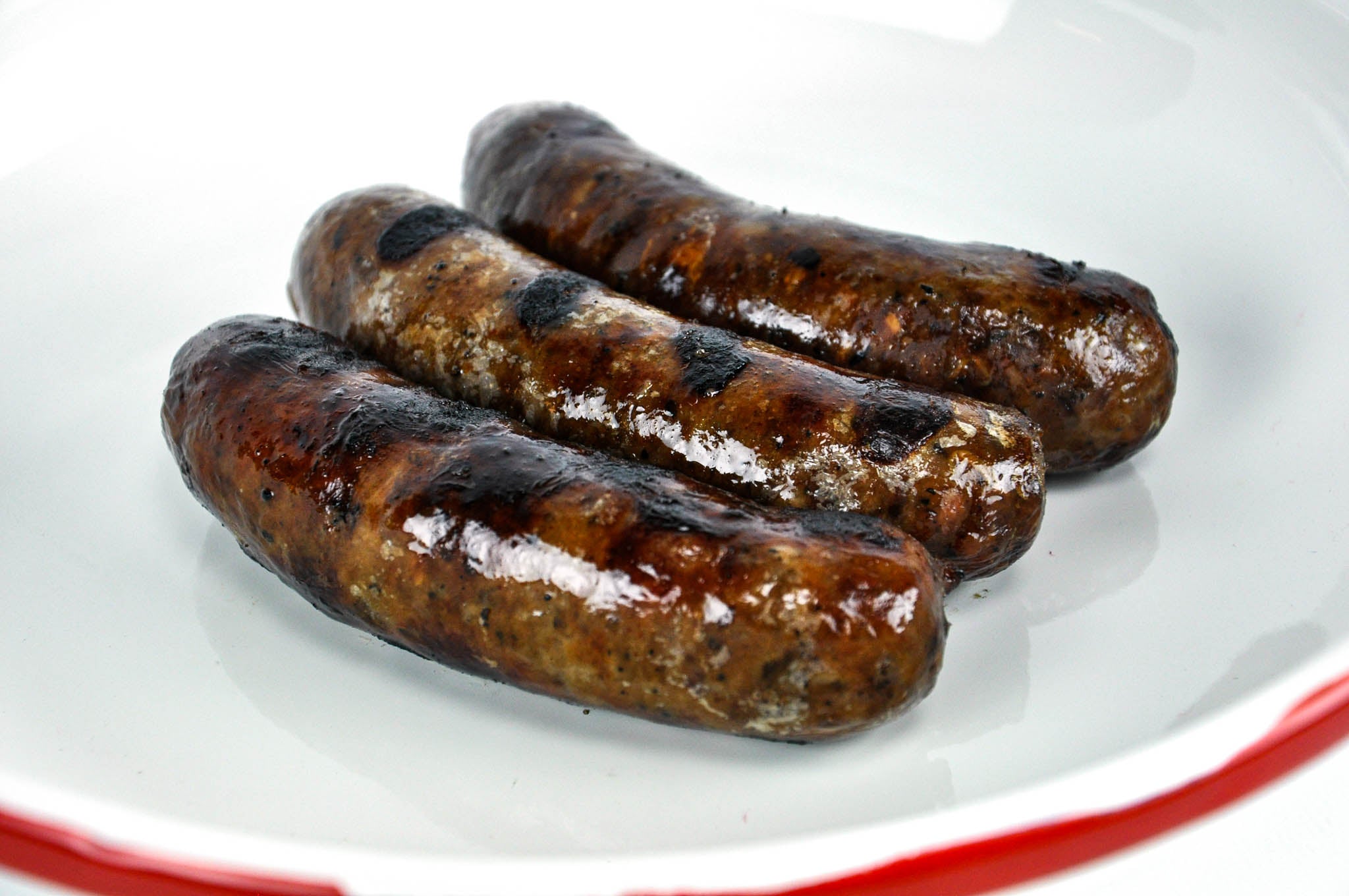 Venison Sausages Cooked