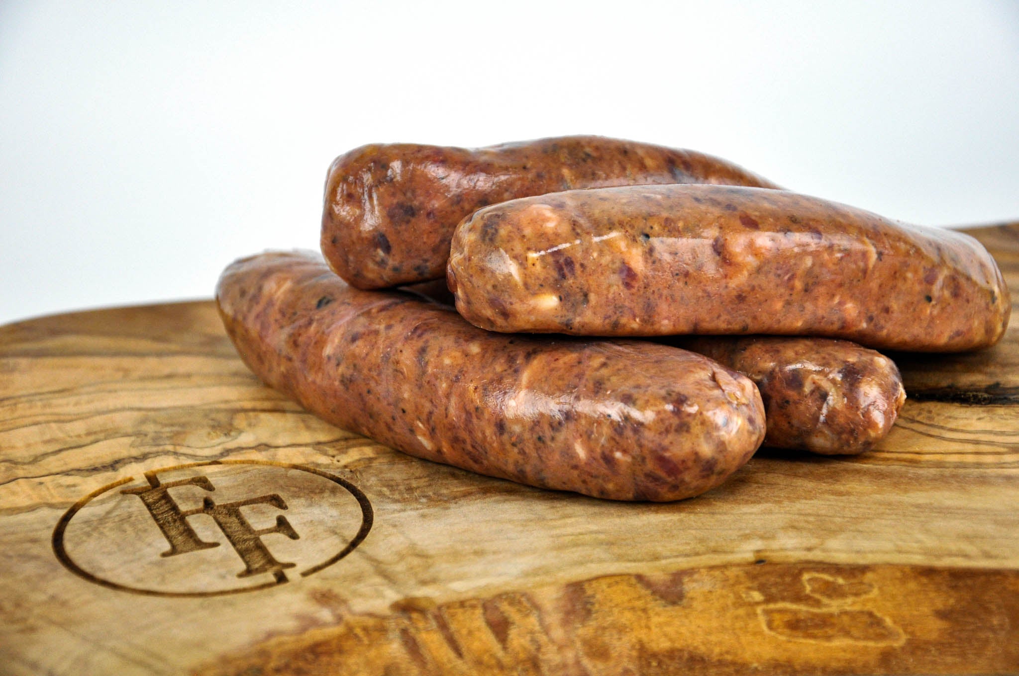 Venison Sausages Raw Fossil Farms