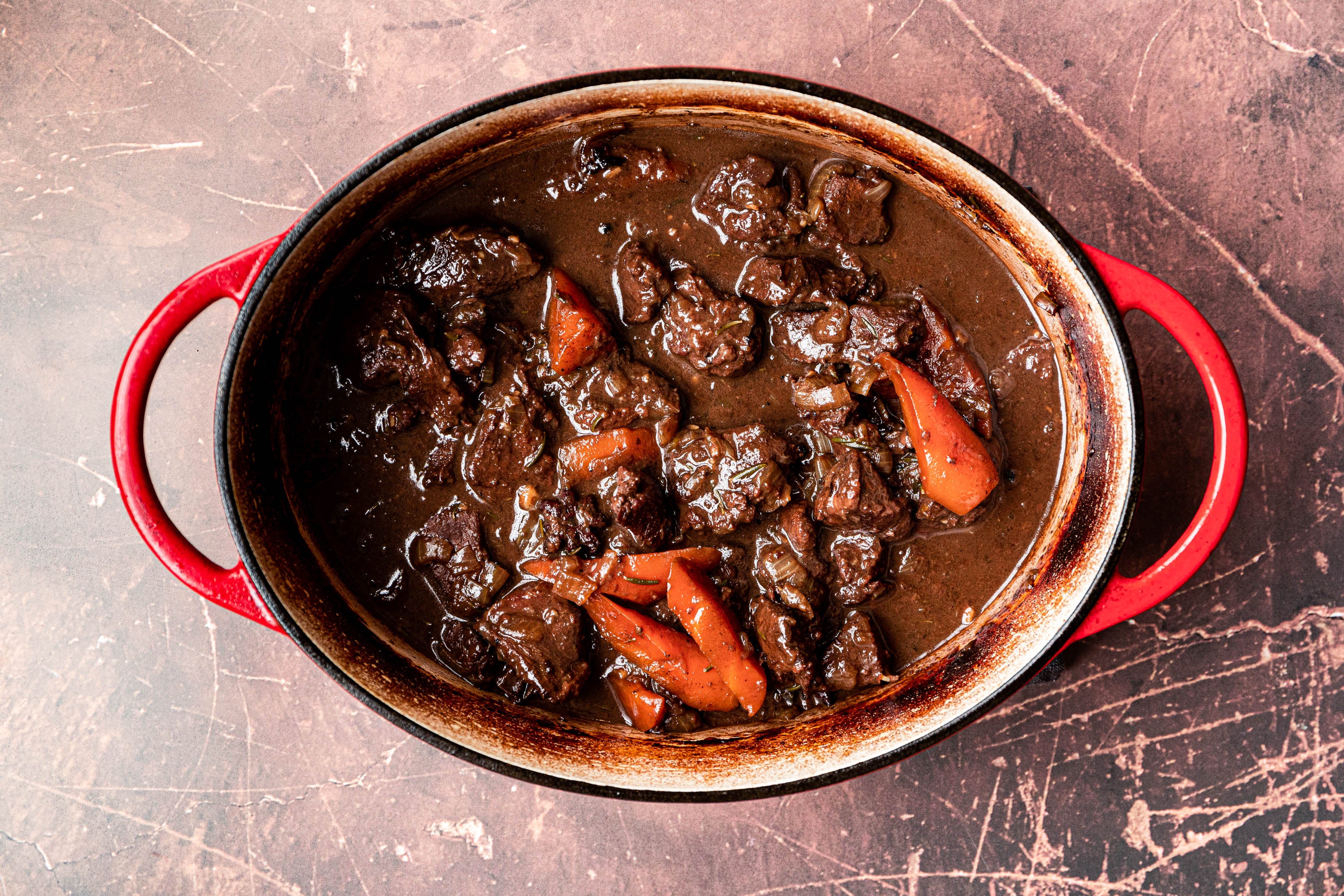 Venison Stew Meat Cooked with Carrots
