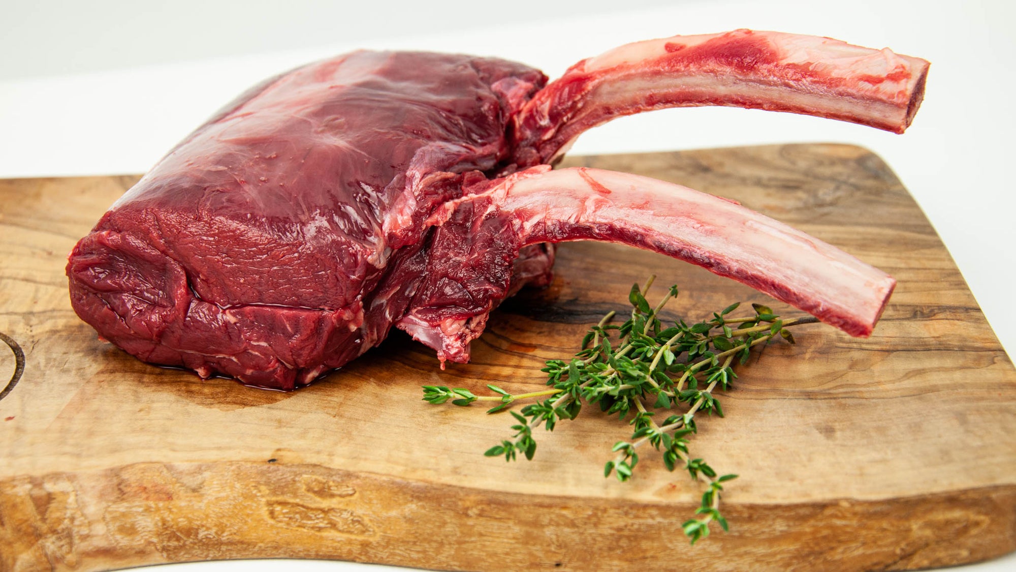 Venison Rib Chop | 2 Bone Frenched - Fossil Farms