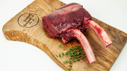 Venison Two Bone Rib Chop Raw 