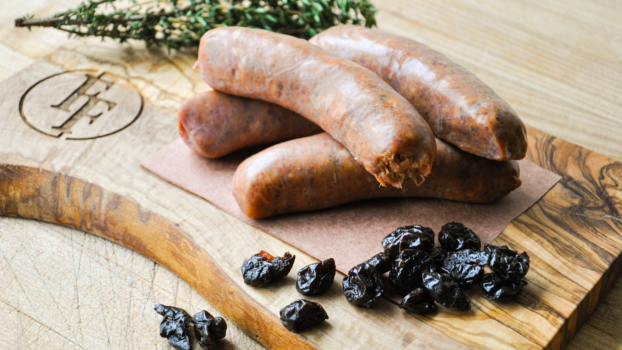 Wild Boar Sausage with Cranberries