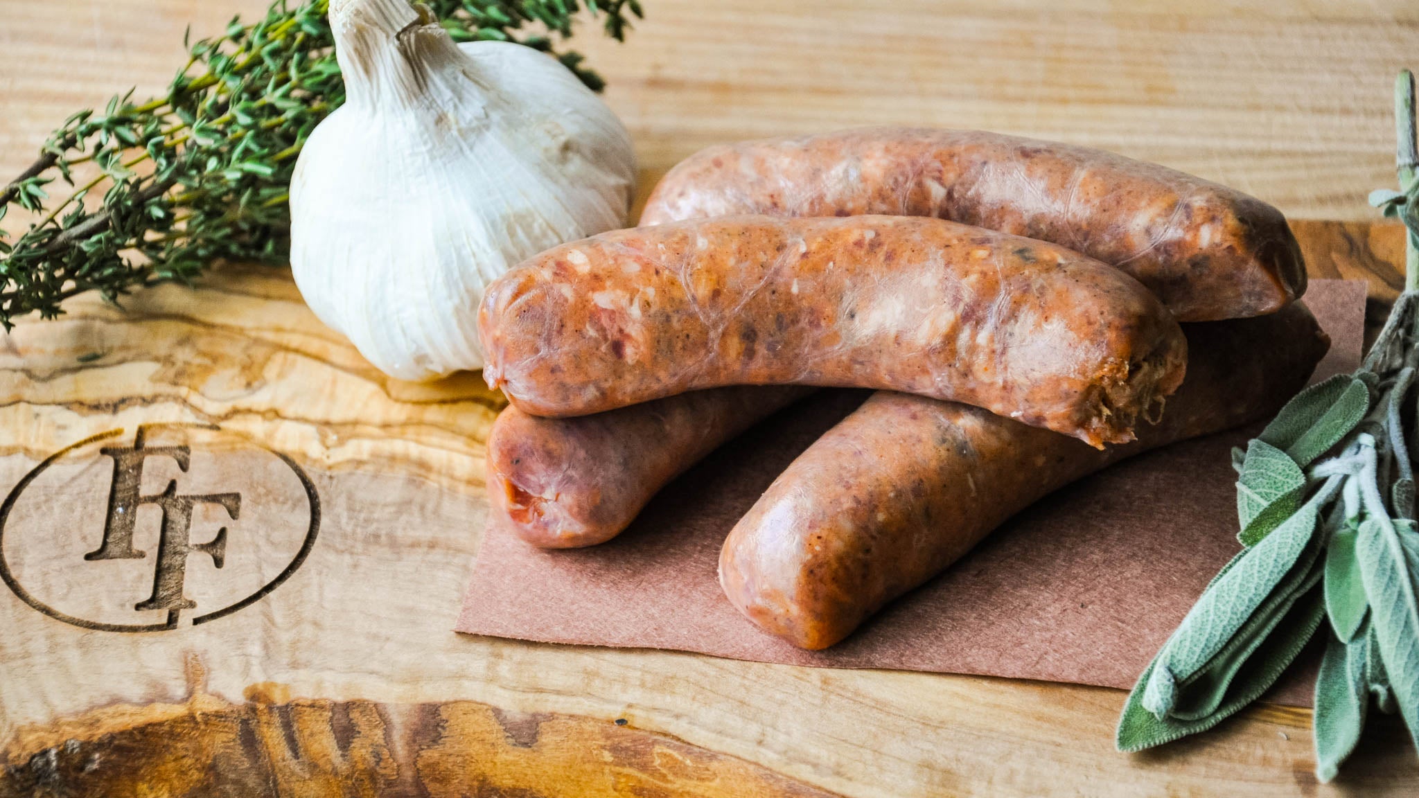 Wild Boar Sausage with Roasted Garlic & Marsala Wine