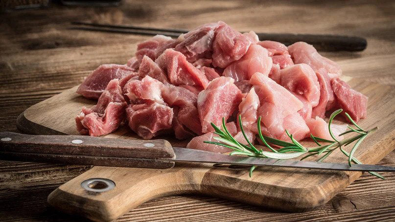 Wild Boar Stew Meat Raw